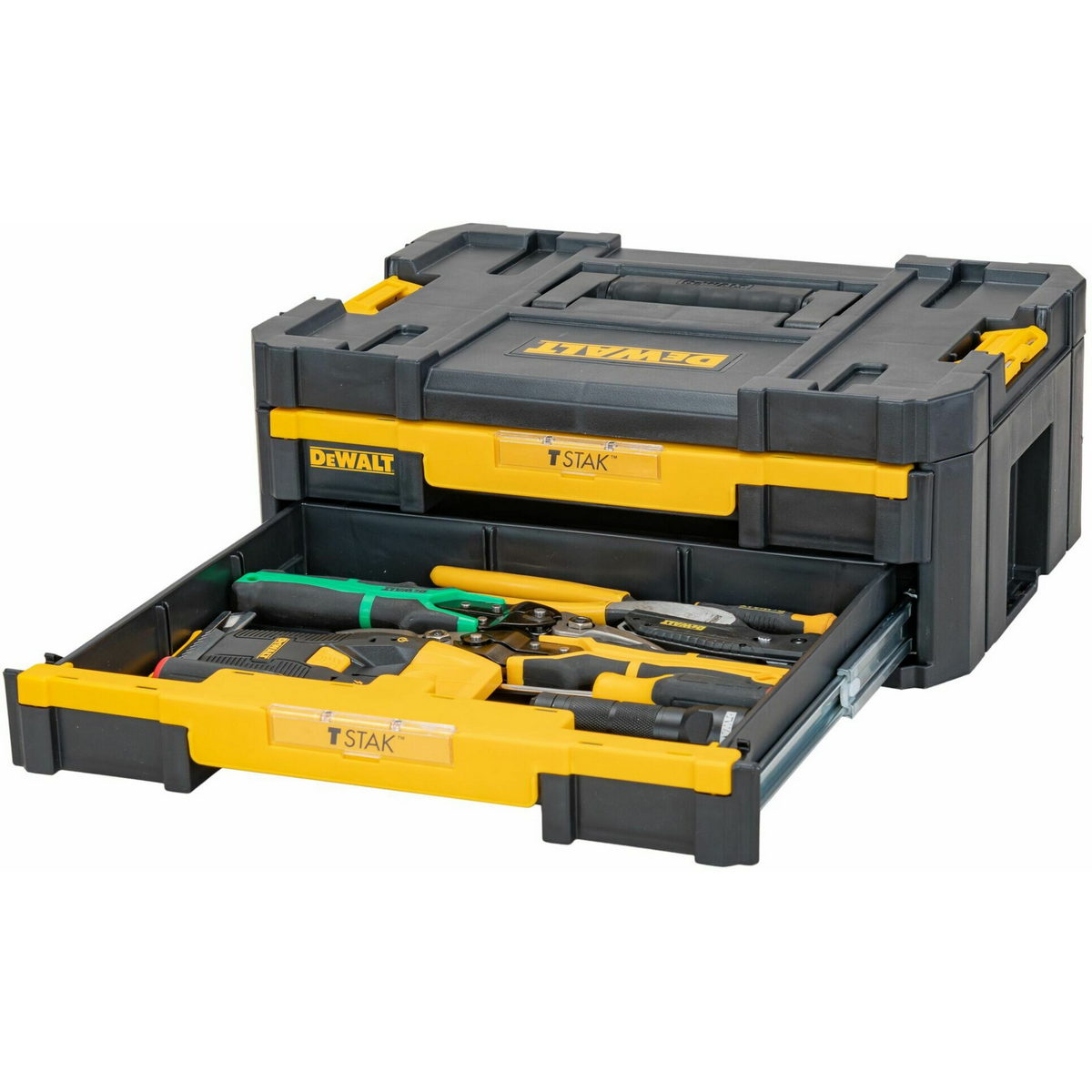 DeWalt DWST1-70706 T-Stak Εργαλειοθήκη Συρταριέρα Με Organiser Με 2 Συρτάρια