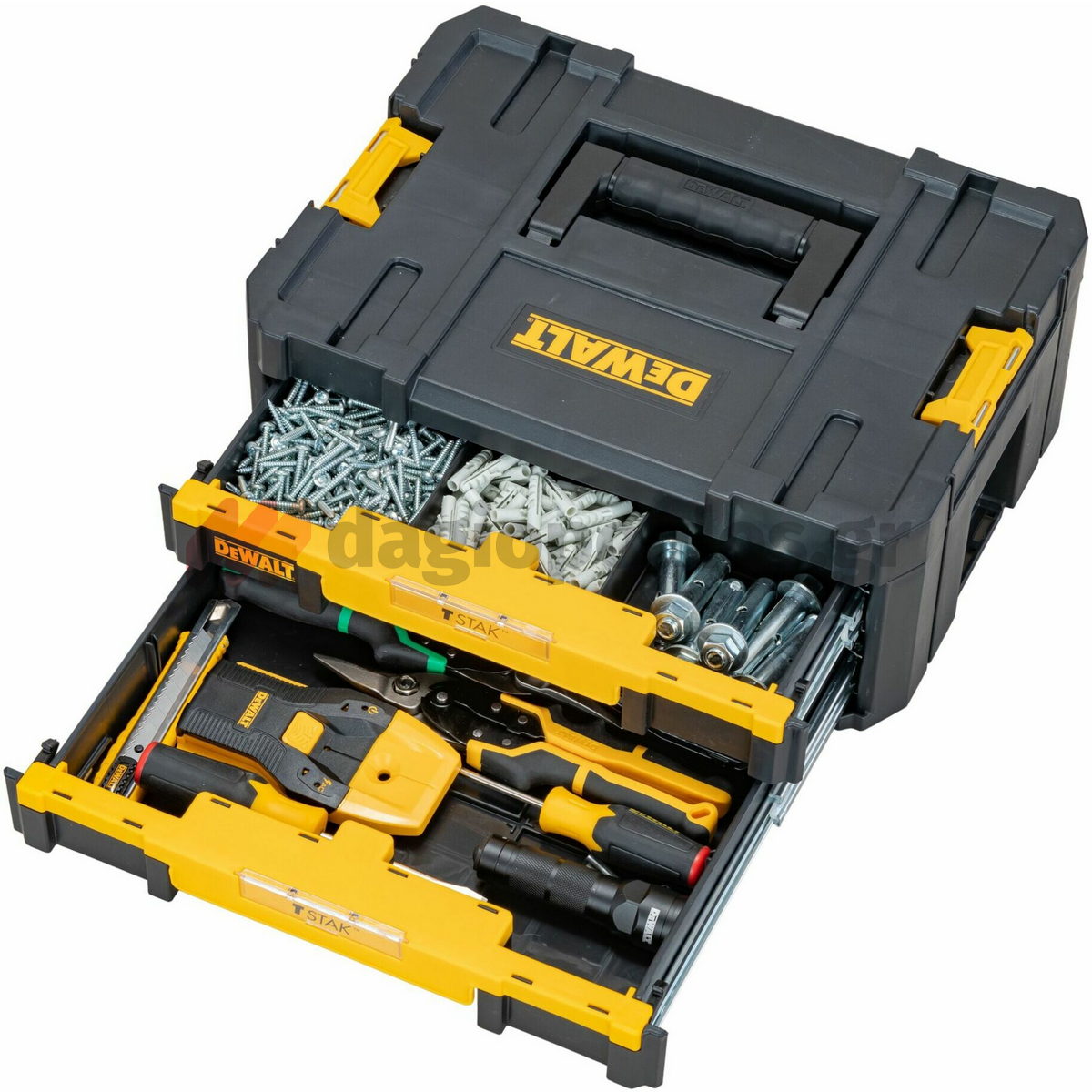DeWalt DWST1-70706 T-Stak Εργαλειοθήκη Συρταριέρα Με Organiser Με 2 Συρτάρια