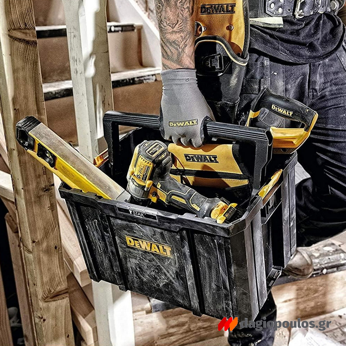 DeWalt DWST1-71228 T-Stak Επαγγελματική Εργαλειοθήκη Ανοικτή (Καλάθι)