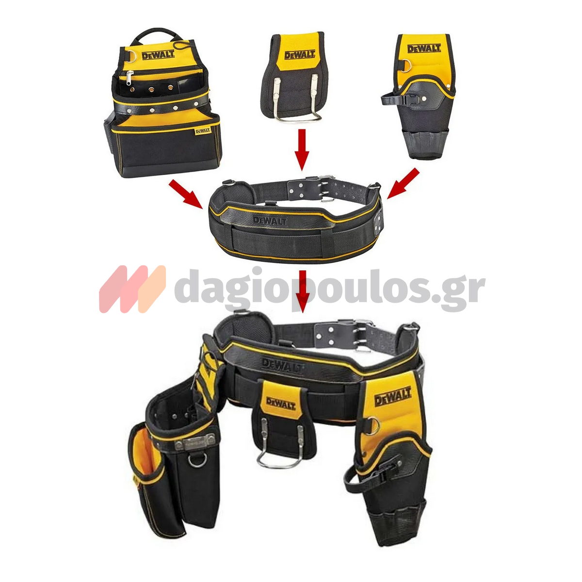 DeWalt DWST1-75552 Εργαλειοθήκη Μέσης Με Ζώνη & Θήκες