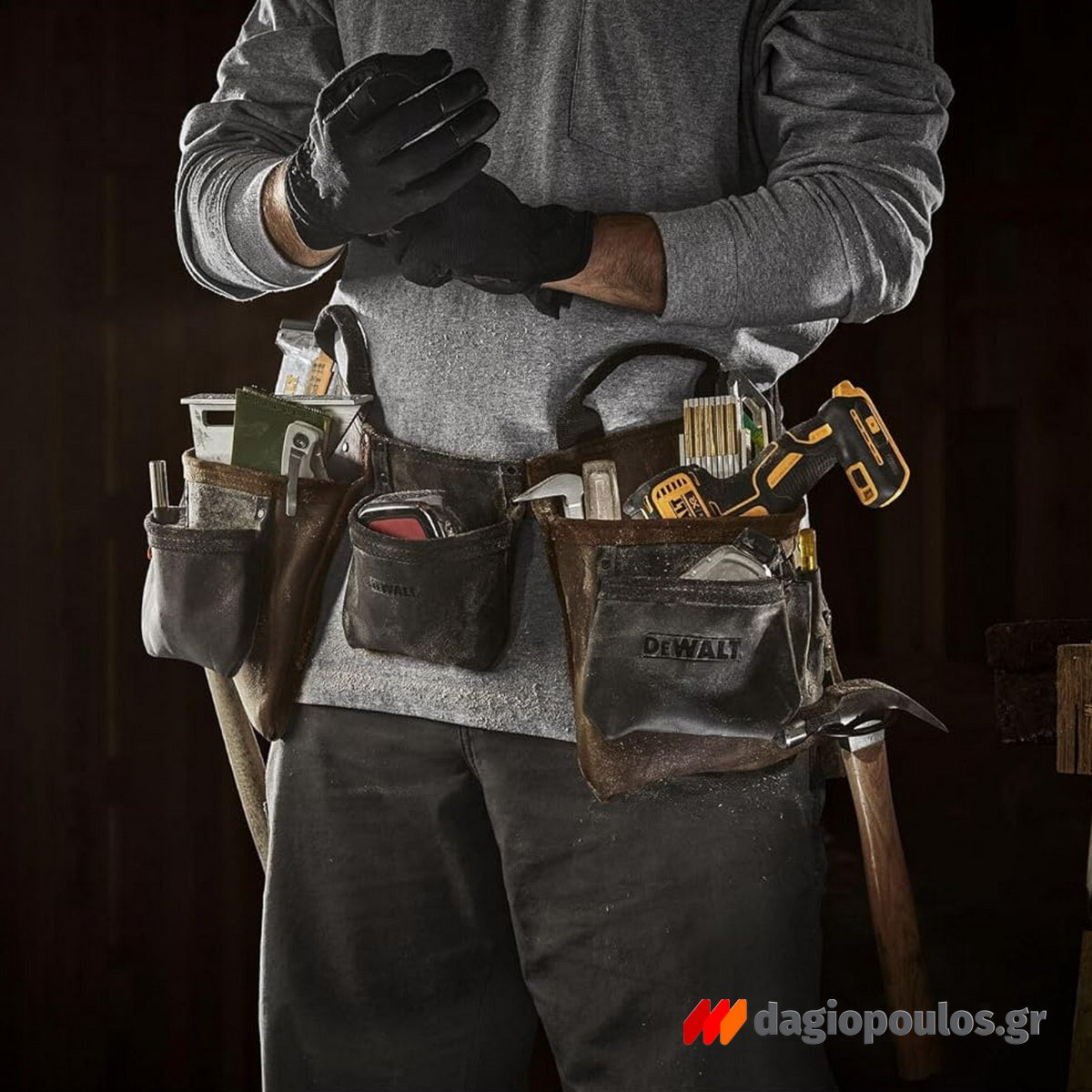 DeWalt DWST50112-1 PRO Εργαλειοθήκη Με Επαγγελματική Δερμάτινη Ζώνη Και 11 Θήκες