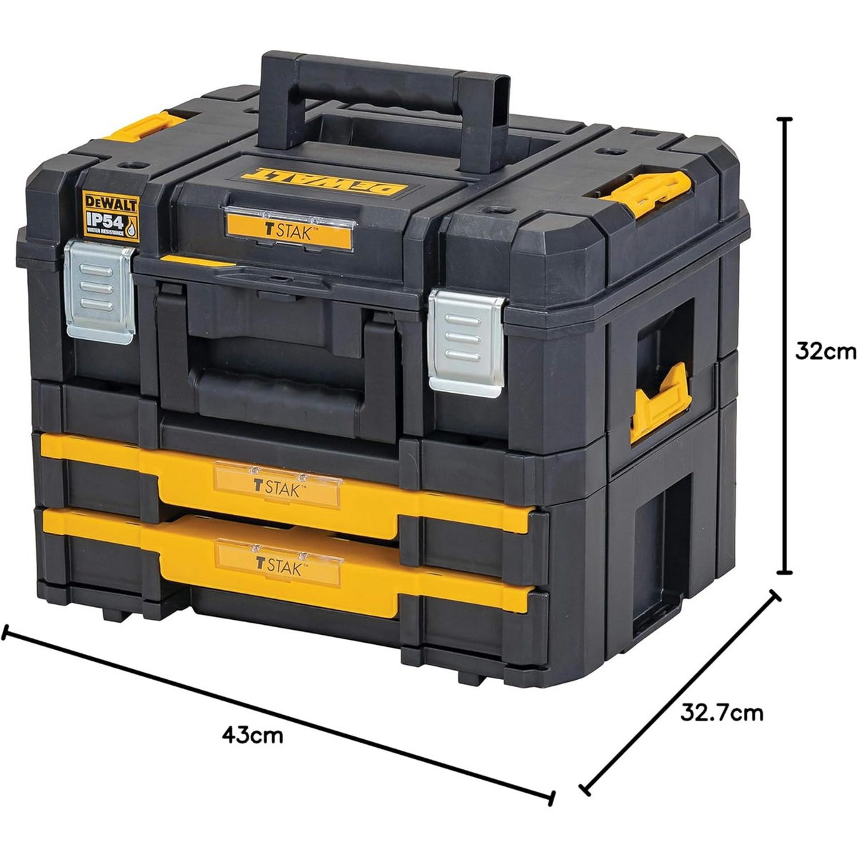 DeWalt DWST83395-1 Εργαλειοθήκη TSTAK + Ταμπακιέρα 2 Συρταριών TSTAK
