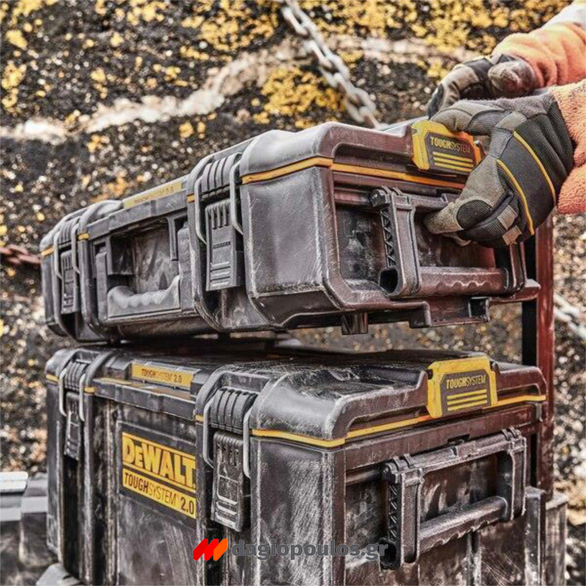 DeWalt DWST83402-1 Εργαλειοθήκη Τροχήλατη Σετ 3 Τεμ Tough System 2.0