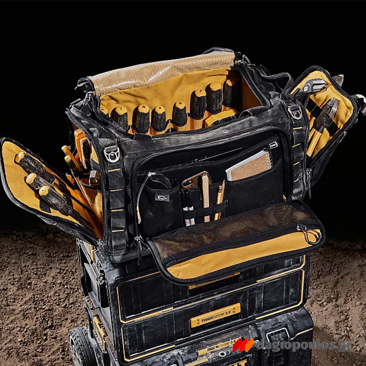 DeWalt DWST83522-1 Εργαλειοθήκη Τσάντα Μεταφοράς Εργαλείων Υφασμάτινη TOUGH SYSTEM 2.0