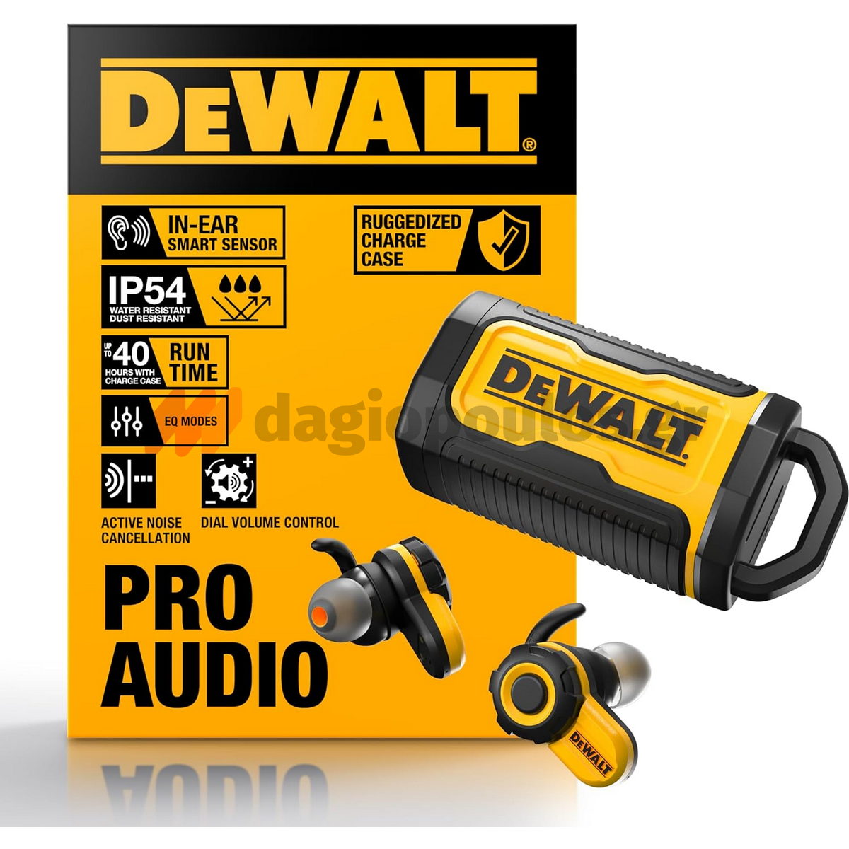 DeWalt 1902097DWG Ασύρματα Ακουστικά Bluetooth PRO-X2 ANC