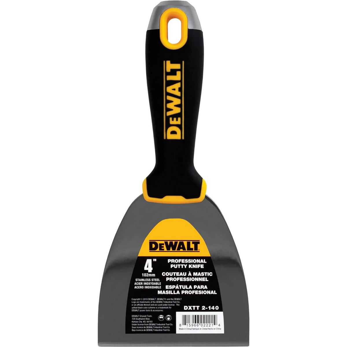 DeWalt DXTT 2-140 Στοκαδόρος - Σπάτουλα Στόκου Με Μαλακή Λαβή 4" 100mm ΑΝΟΞΕΙΔΩΤΗ