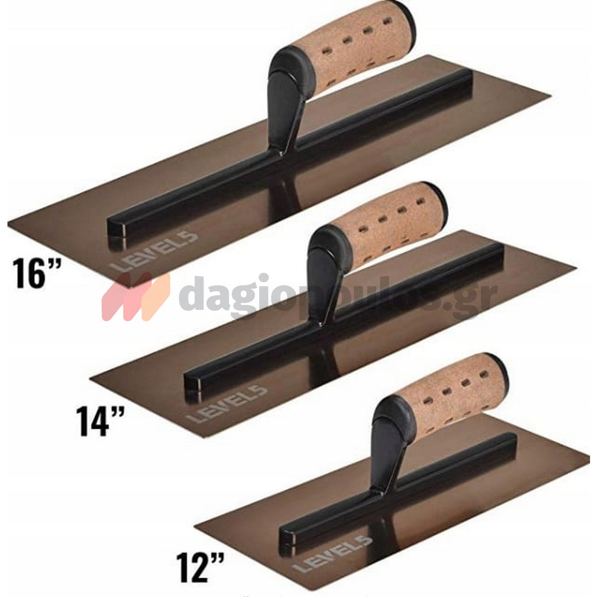 DeWalt Level5 4-993 Σπάτουλα Θερμοπρόσοψης Με Ξύλινη Λαβή & Δερμάτινη Επένδυση 0.4mm 16" 400mm