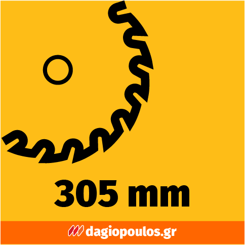 DeWalt DCS781X2-QW Brushless Φαλτσοπρίονο Πάγκου Συρόμενο (Radial) Μπαταρίας 54V XR FLEXVOLT 305mm Με 2 Μπατ.9.0Ah
