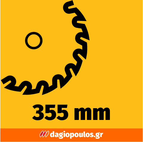 DeWalt D28730-QS Επαγγελματικό Ηλεκτρικό Δισκοπρίονο Φαλτσοκόφτης Μετάλλων 2300W 355mm