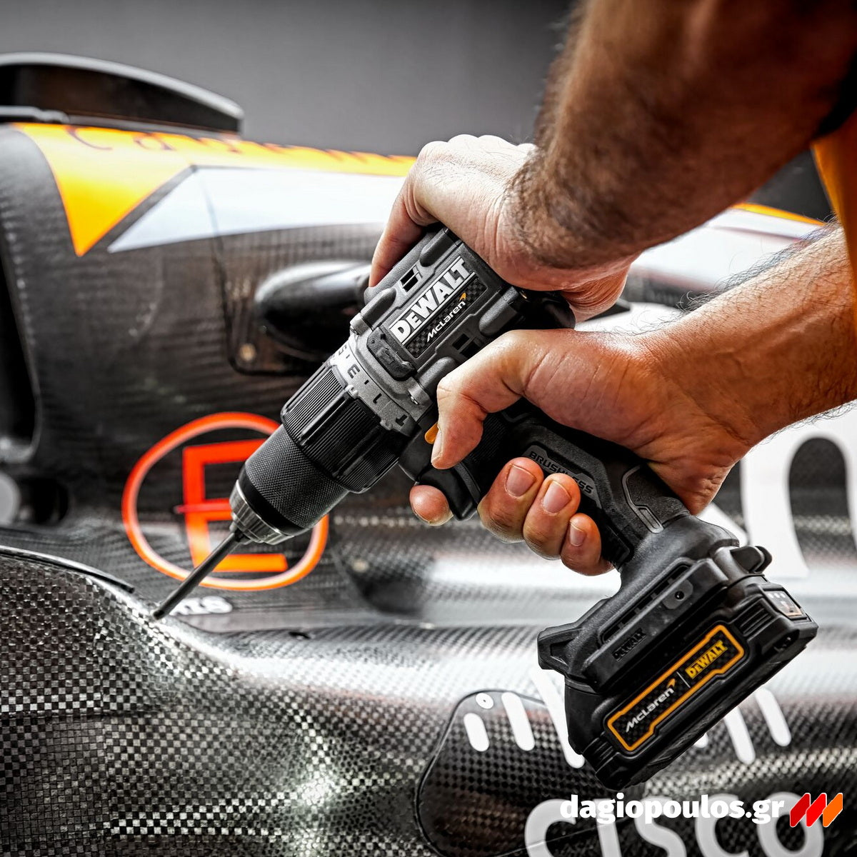DeWalt McLaren DCD85ME2GT-QW Brushless Κρουστικό Δραπανοκατσάβιδο Μπαταρίας 18V Li-Ion Με 2 Μπαταρίες 1.7Ah & Βαλίτσα T-Stak ΣΥΛΛΕΚΤΙΚΟ