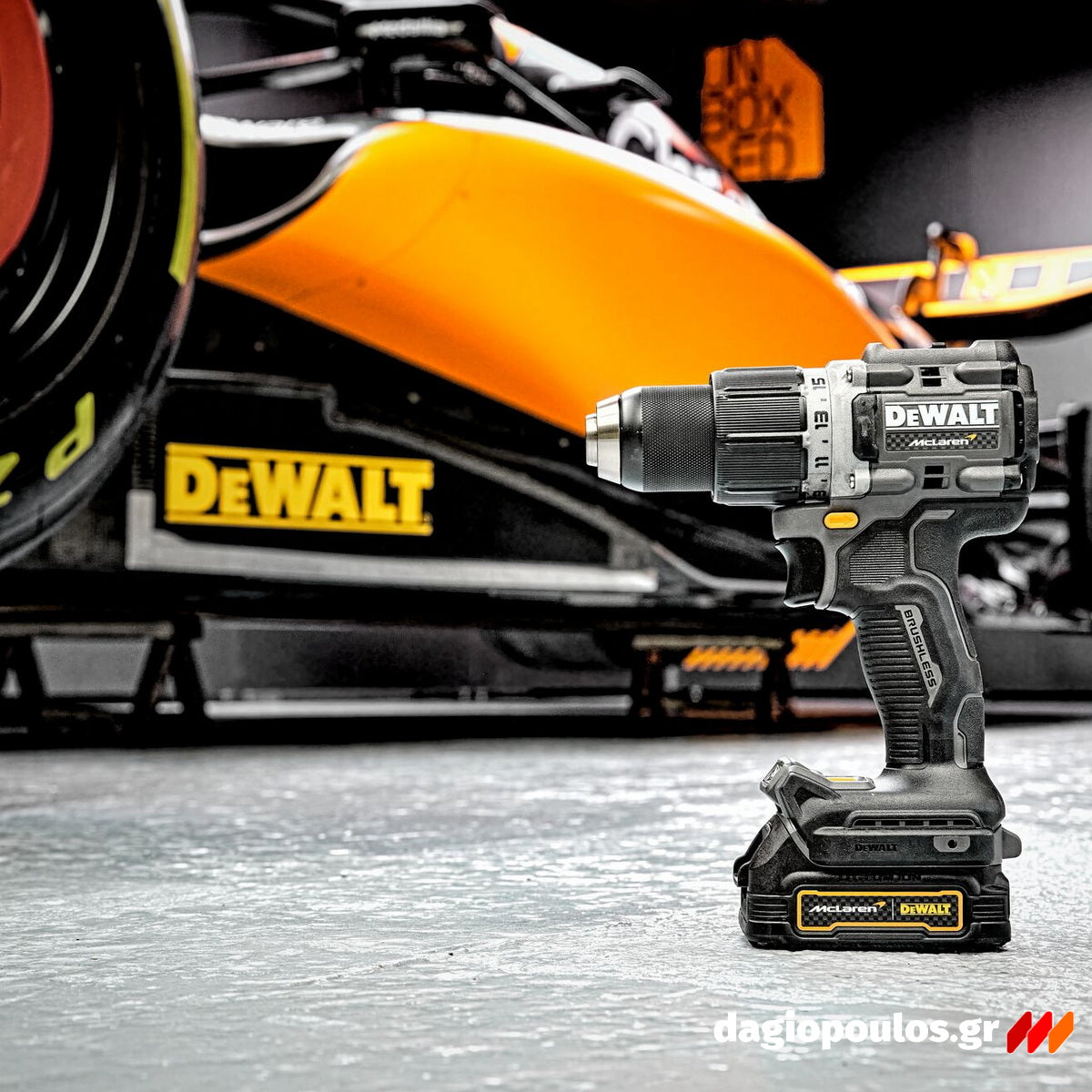 DeWalt McLaren DCD85ME2GT-QW Brushless Κρουστικό Δραπανοκατσάβιδο Μπαταρίας 18V Li-Ion Με 2 Μπαταρίες 1.7Ah & Βαλίτσα T-Stak ΣΥΛΛΕΚΤΙΚΟ