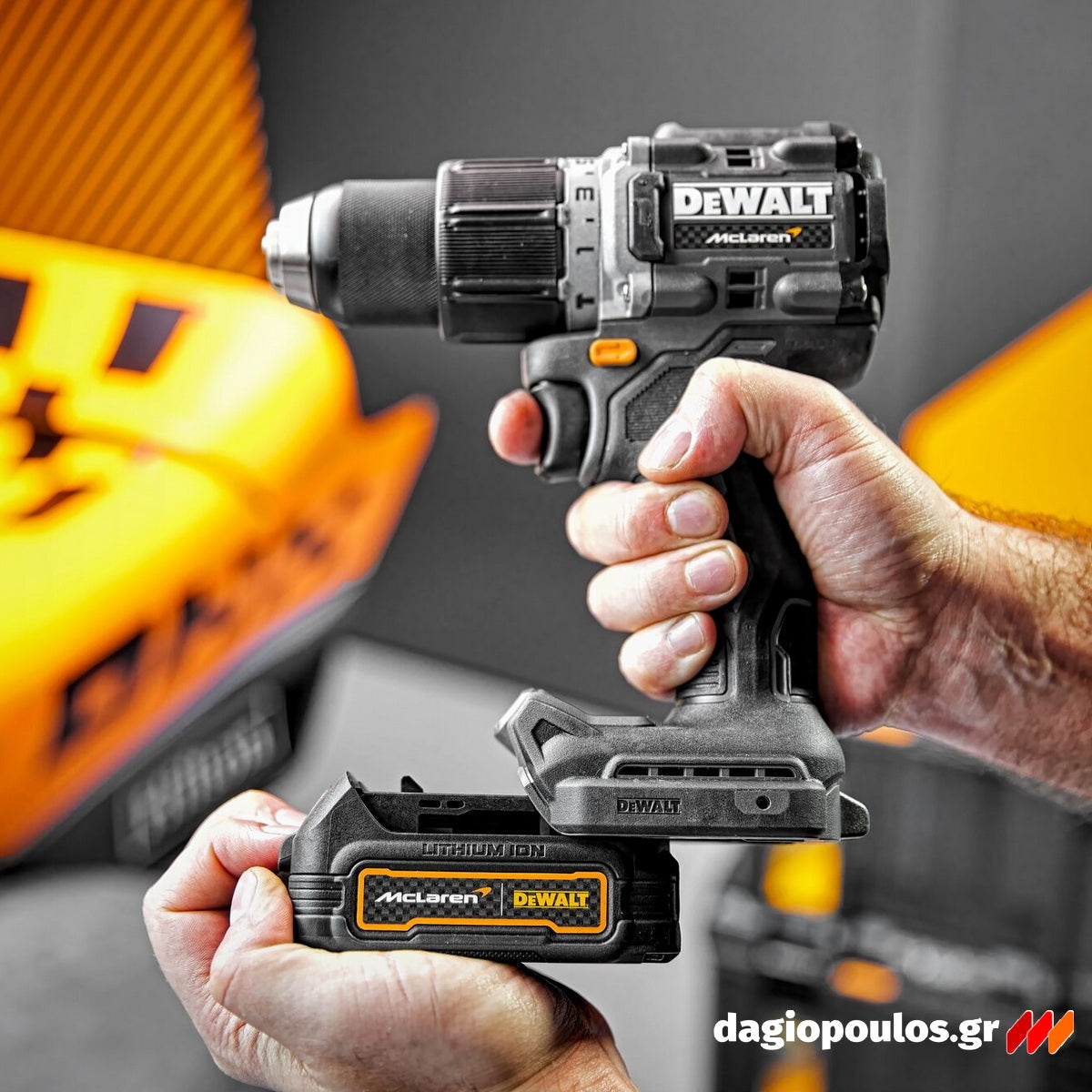 DeWalt McLaren DCD85ME2GT-QW Brushless Κρουστικό Δραπανοκατσάβιδο Μπαταρίας 18V Li-Ion Με 2 Μπαταρίες 1.7Ah & Βαλίτσα T-Stak ΣΥΛΛΕΚΤΙΚΟ