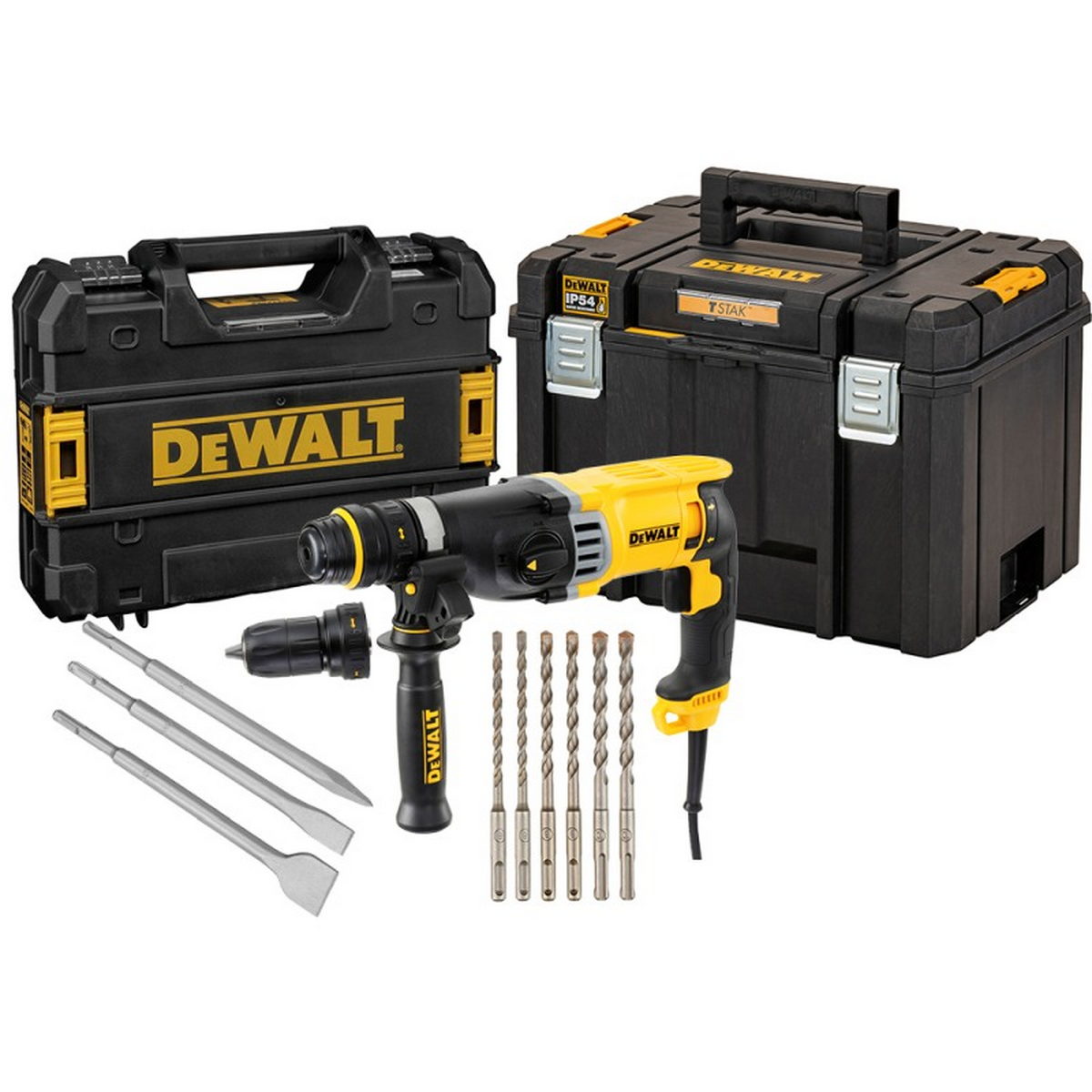 DeWalt D25144K1 SDS Plus Ηλεκτρικό Πνευματικό Πιστολέτο 900W Με Βαλίτσα T-Stak & Μπαούλο
