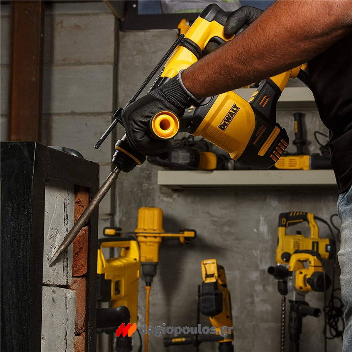 DeWalt D25333K-QS SDS Plus Brushless Σκαπτικό Κρουστικό Πνευματικό Πιστολέτο 950W 3.7Kgr 3.5J