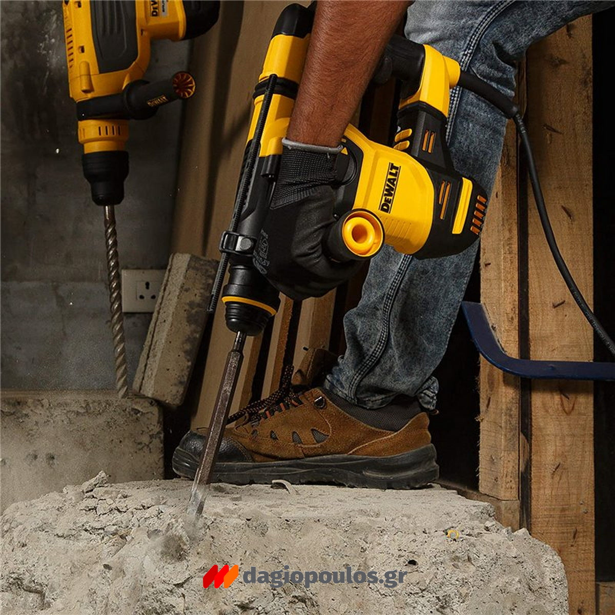 DeWalt D25333K-QS SDS Plus Brushless Σκαπτικό Κρουστικό Πνευματικό Πιστολέτο 950W 3.7Kgr 3.5J