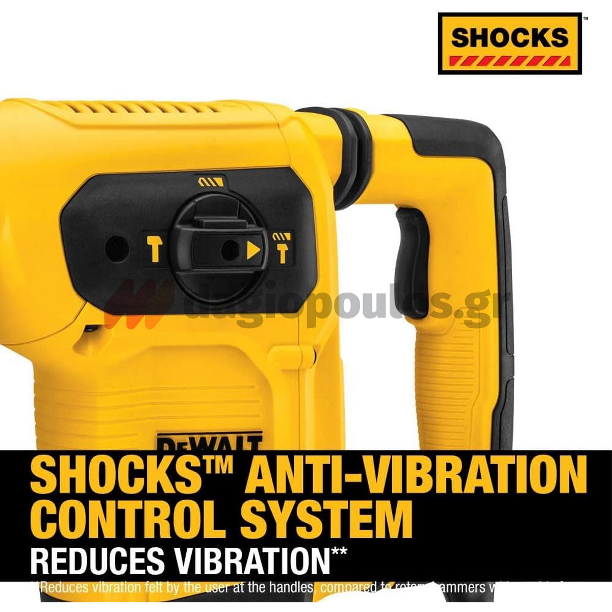 DeWalt D25481K-QS SDS Max Σκαπτικό Κρουστικό Περιστροφικό Πνευματικό Πιστολέτο 1050W 5.9kg 6.1J