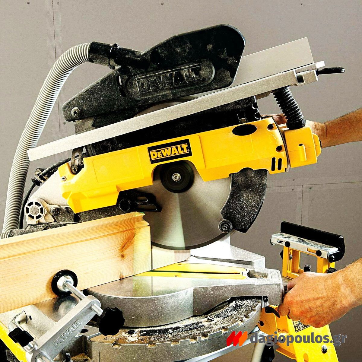 Dewalt D27113-QS Ηλεκτρικό Δισκοπρίονο Διπλής Λειτουργείας 305mm