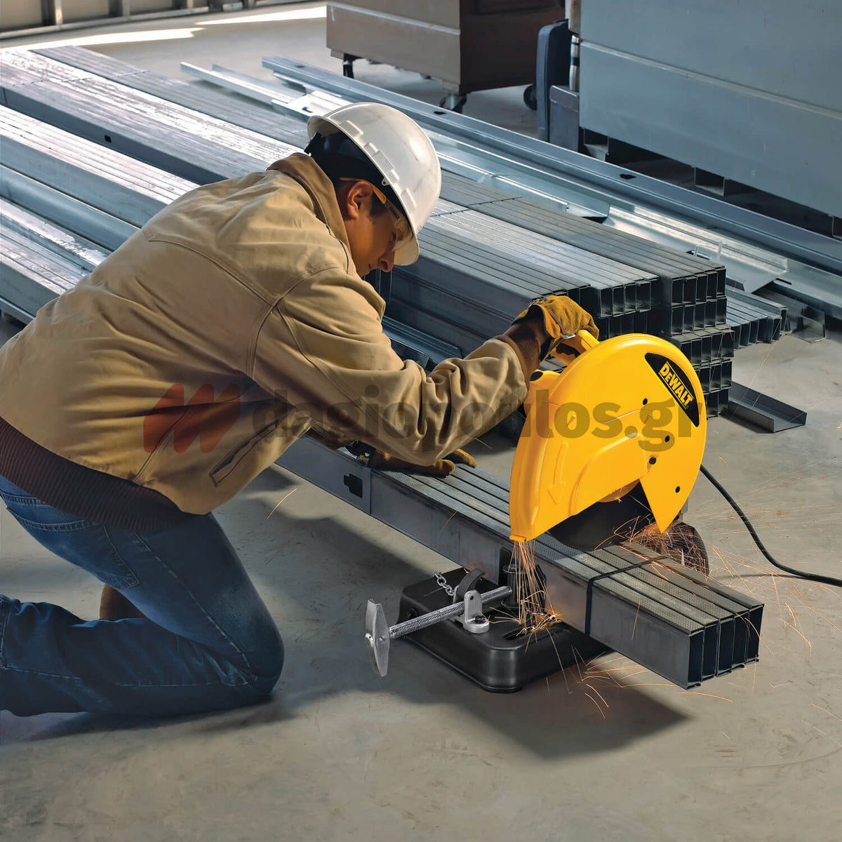 DeWalt D28730-QS Επαγγελματικό Ηλεκτρικό Δισκοπρίονο Φαλτσοκόφτης Μετάλλων 2300W 355mm