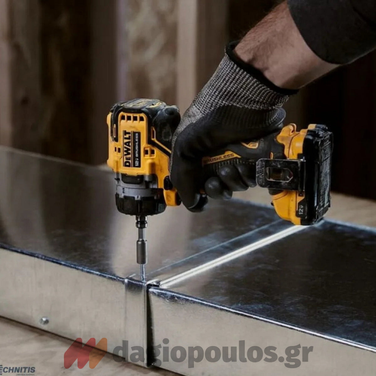 DeWalt DCD703NT Brushless Δραπανοκατσάβιδο Μπαταρίας 12V Li-Ion Με 4 Κεφαλές SOLO & Βαλίτσα T-Stak
