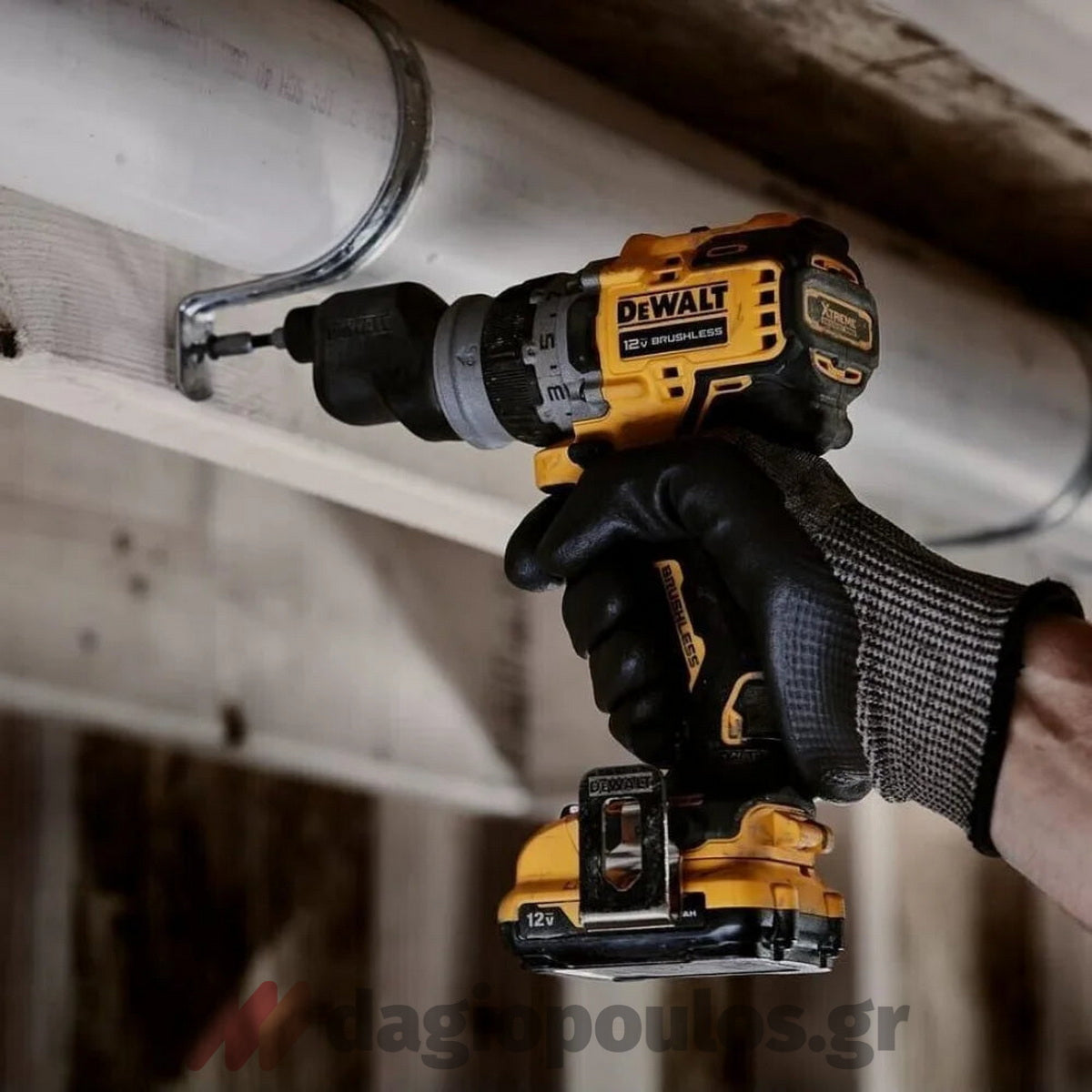 DeWalt DCD703NT Brushless Δραπανοκατσάβιδο Μπαταρίας 12V Li-Ion Με 4 Κεφαλές SOLO & Βαλίτσα T-Stak