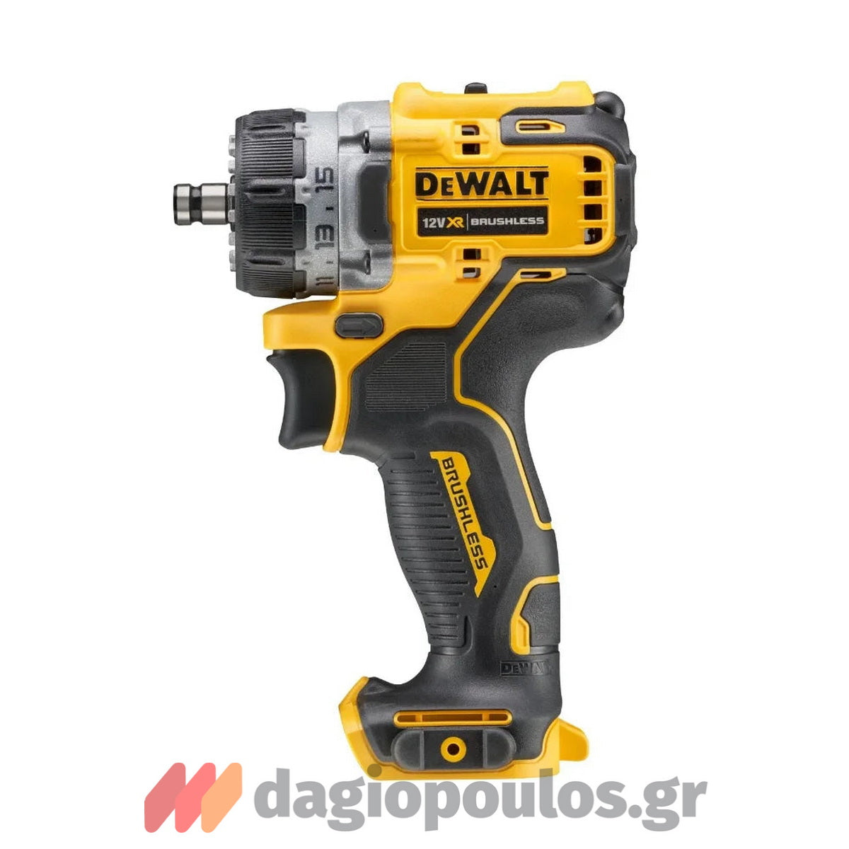 DeWalt DCD703NT Brushless Δραπανοκατσάβιδο Μπαταρίας 12V Li-Ion Με 4 Κεφαλές SOLO & Βαλίτσα T-Stak
