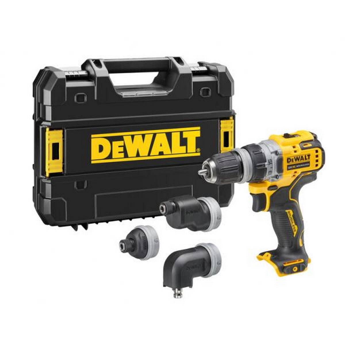 DeWalt DCD703NT Brushless Δραπανοκατσάβιδο Μπαταρίας 12V Li-Ion Με 4 Κεφαλές SOLO & Βαλίτσα T-Stak