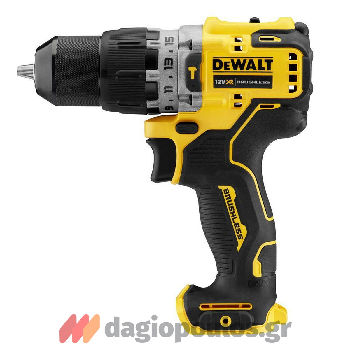 DeWalt DCD706N-XJ Brushless Κρουστικό Δραπανοκατσάβιδο Μπαταρίας 12V Li-Ion SOLO