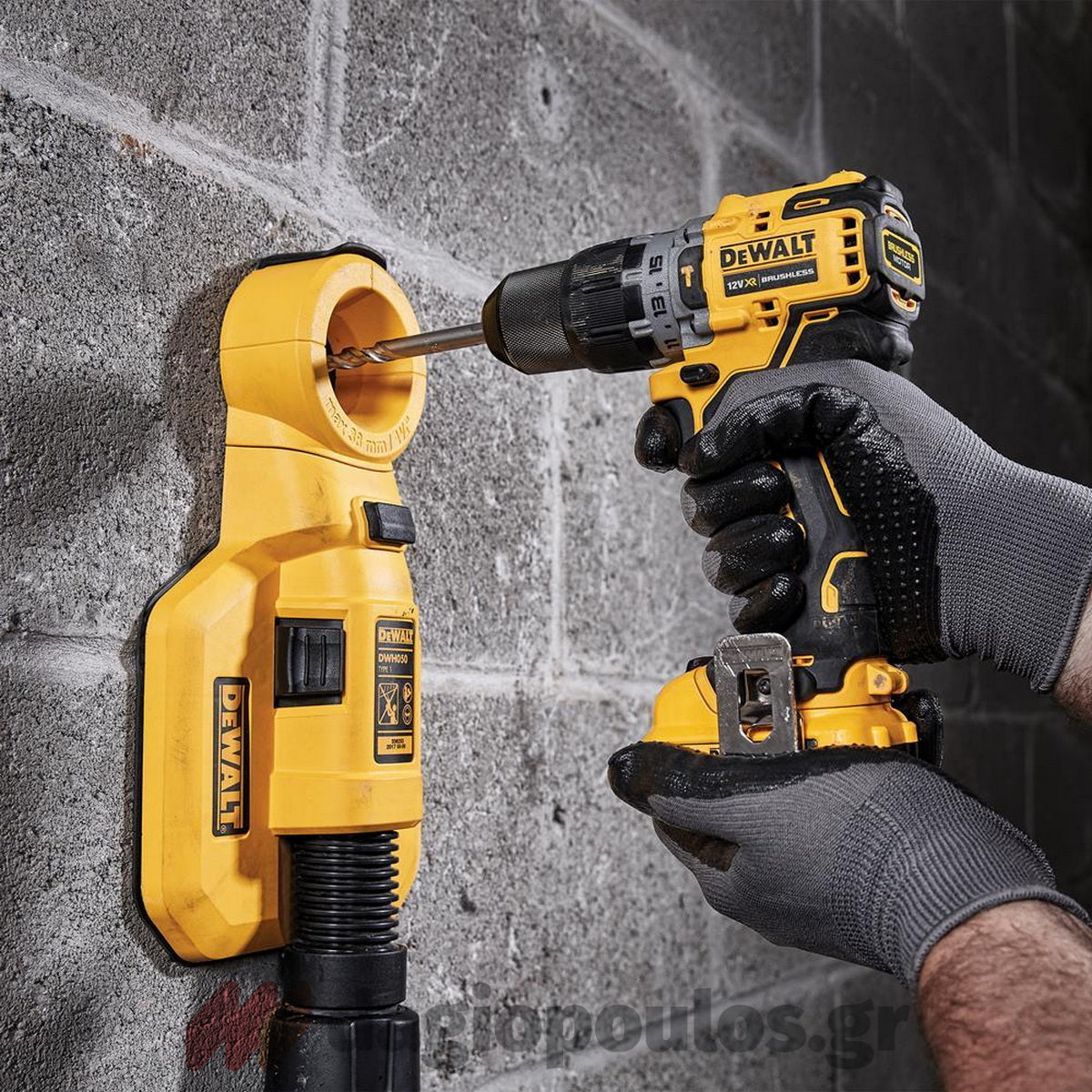 DeWalt DCD706D2-QW Brushless Κρουστικό Δραπανοκατσάβιδο Μπαταρίας 12V Li-Ion Με 2 Μπαταρίες 2.0Ah & Βαλίτσα T-Stak