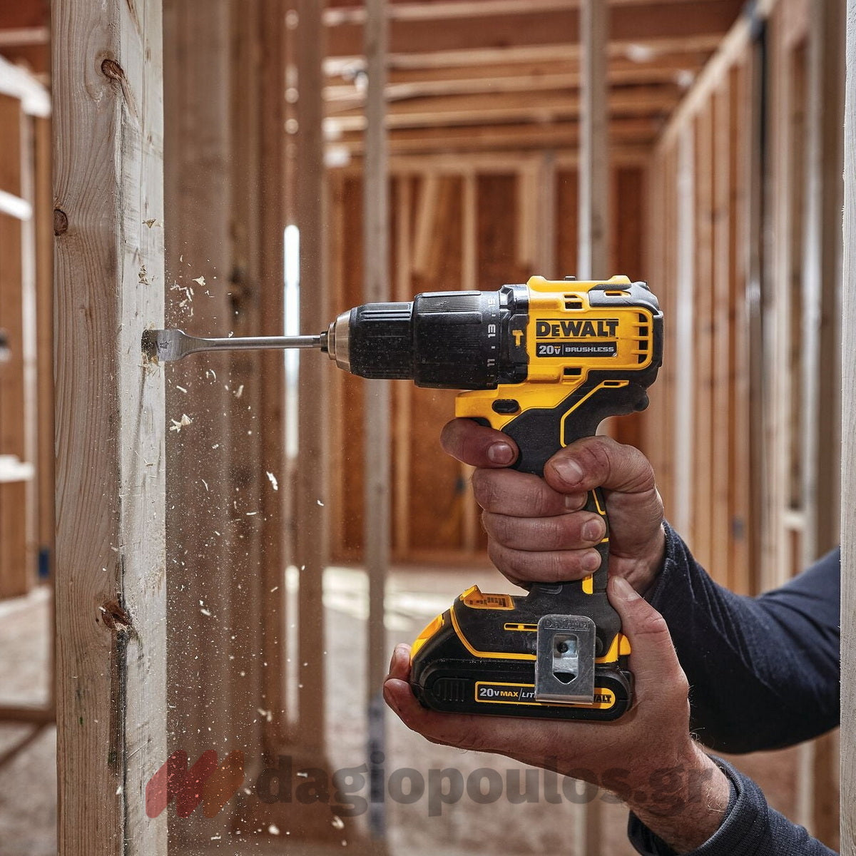 DeWalt DCD709P2T Brushless Κρουστικό Δραπανοκατσάβιδο Μπαταρίας 18V Li-Ion Με 2 Μπαταρίες 5.0Ah & Βαλίτσα T-Stak