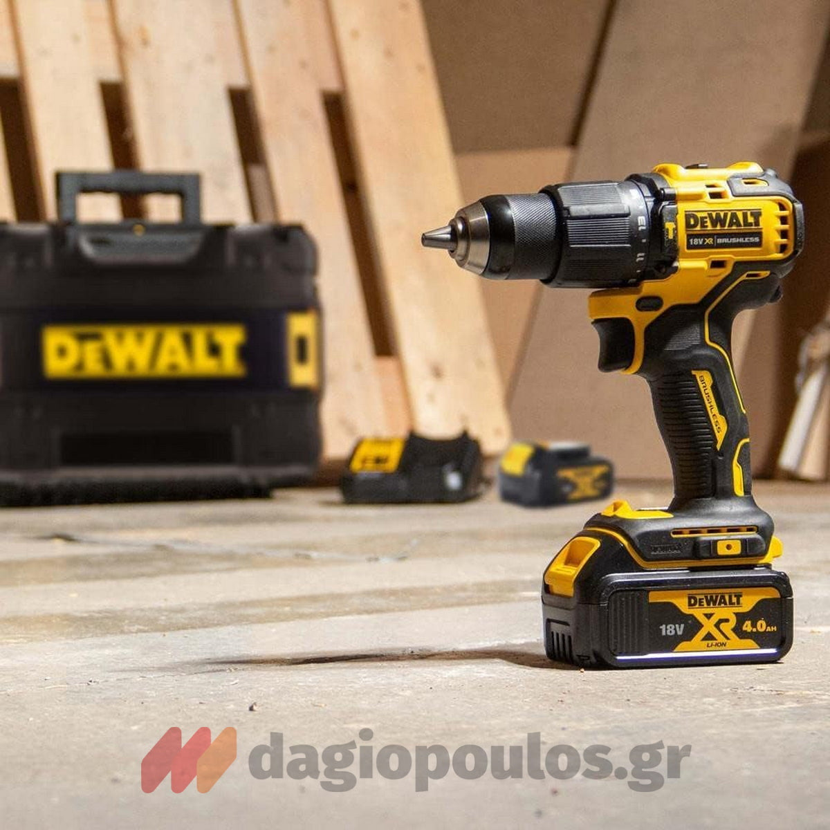 DeWalt DCK2062L2T Brushless Σετ Κρουστικό Δραπανοκατσάβιδο & Παλμικό Κατσαβίδι 18V Li-Ion Με 2 Μπαταρίες 3.0Ah & Βαλίτσα T-Stak