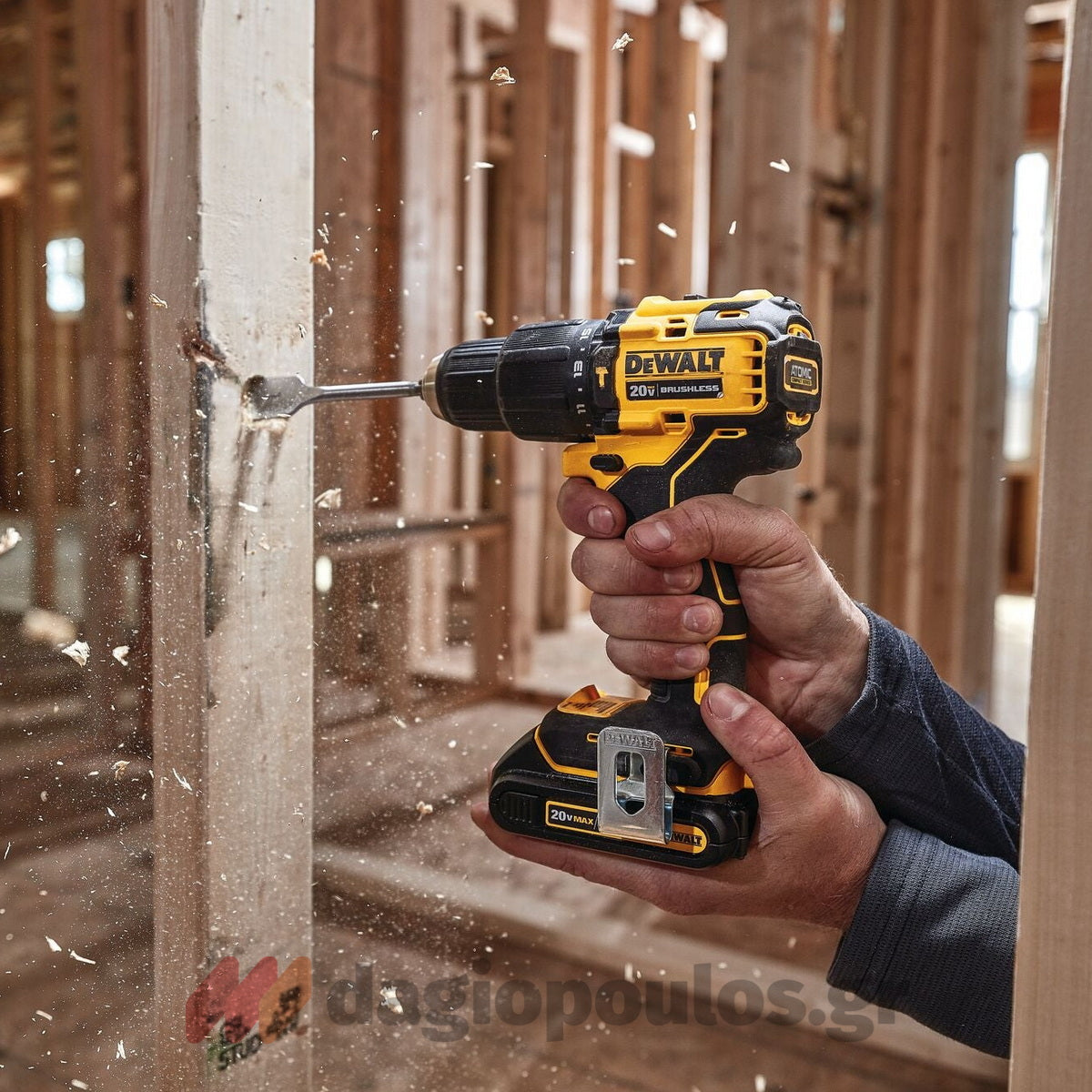 DeWalt DCK2062L2T Brushless Σετ Κρουστικό Δραπανοκατσάβιδο & Παλμικό Κατσαβίδι 18V Li-Ion Με 2 Μπαταρίες 3.0Ah & Βαλίτσα T-Stak