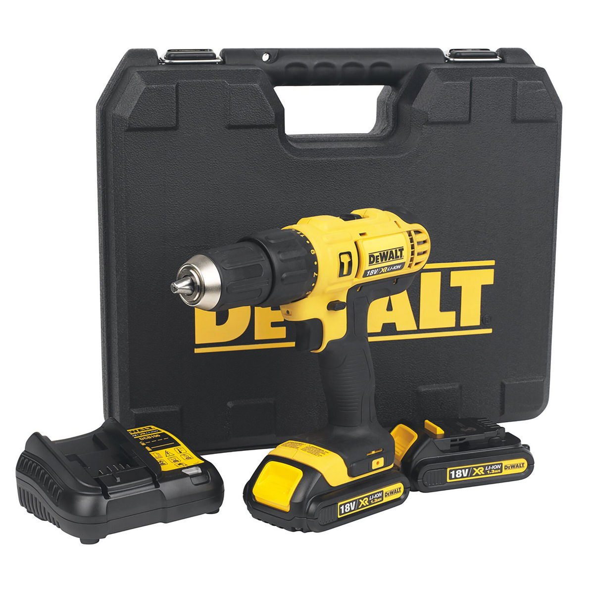 DeWalt DCD776C2-QW Κρουστικό Δραπανοκατσάβιδο Μπαταρίας 18V Li-Ion Με 2 Μπαταρίες 1.3Ah - Βαλίτσα