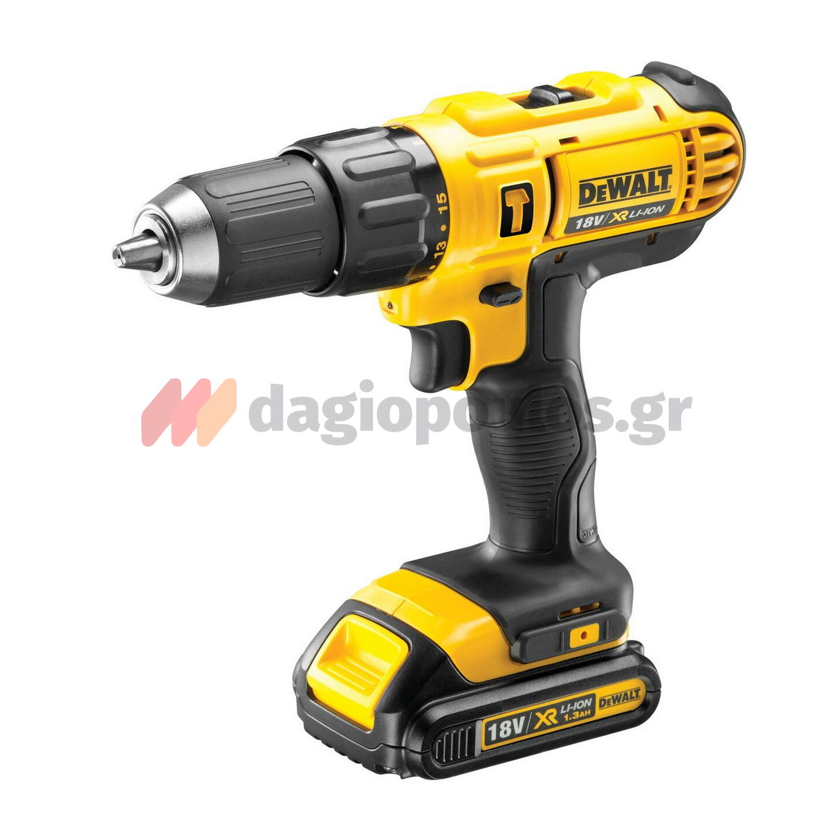 DeWalt DCD776C2-QW Κρουστικό Δραπανοκατσάβιδο Μπαταρίας 18V Li-Ion Με 2 Μπαταρίες 1.3Ah - Βαλίτσα