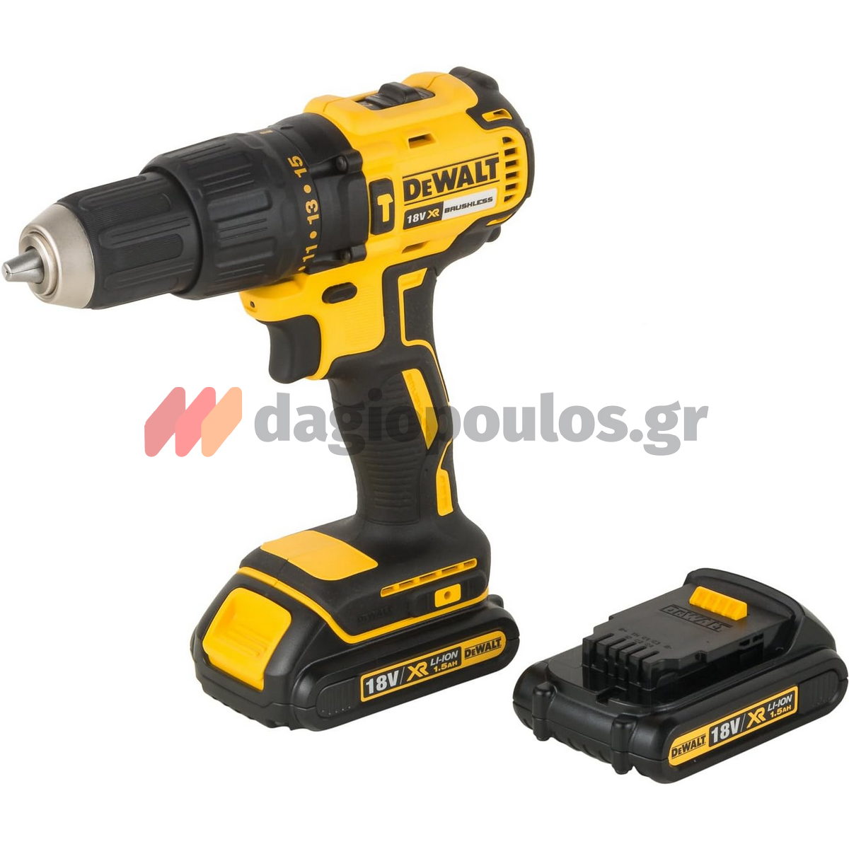 DeWalt DCD778S2T Brushless Κρουστικό Δραπανοκατσάβιδο Μπαταρίας 18V Li-Ion Με 2 Μπαταρίες 1.5Ah & Βαλίτσα T-Stak