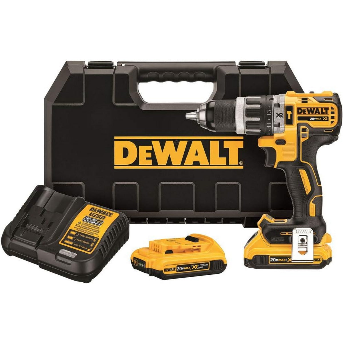 DeWalt DCD796D2 Brushless Κρουστικό Δραπανοκατσάβιδο Μπαταρίας 18V Li-Ion Με 2 Μπαταρίες 2.0Ah & Βαλίτσα T-Stak