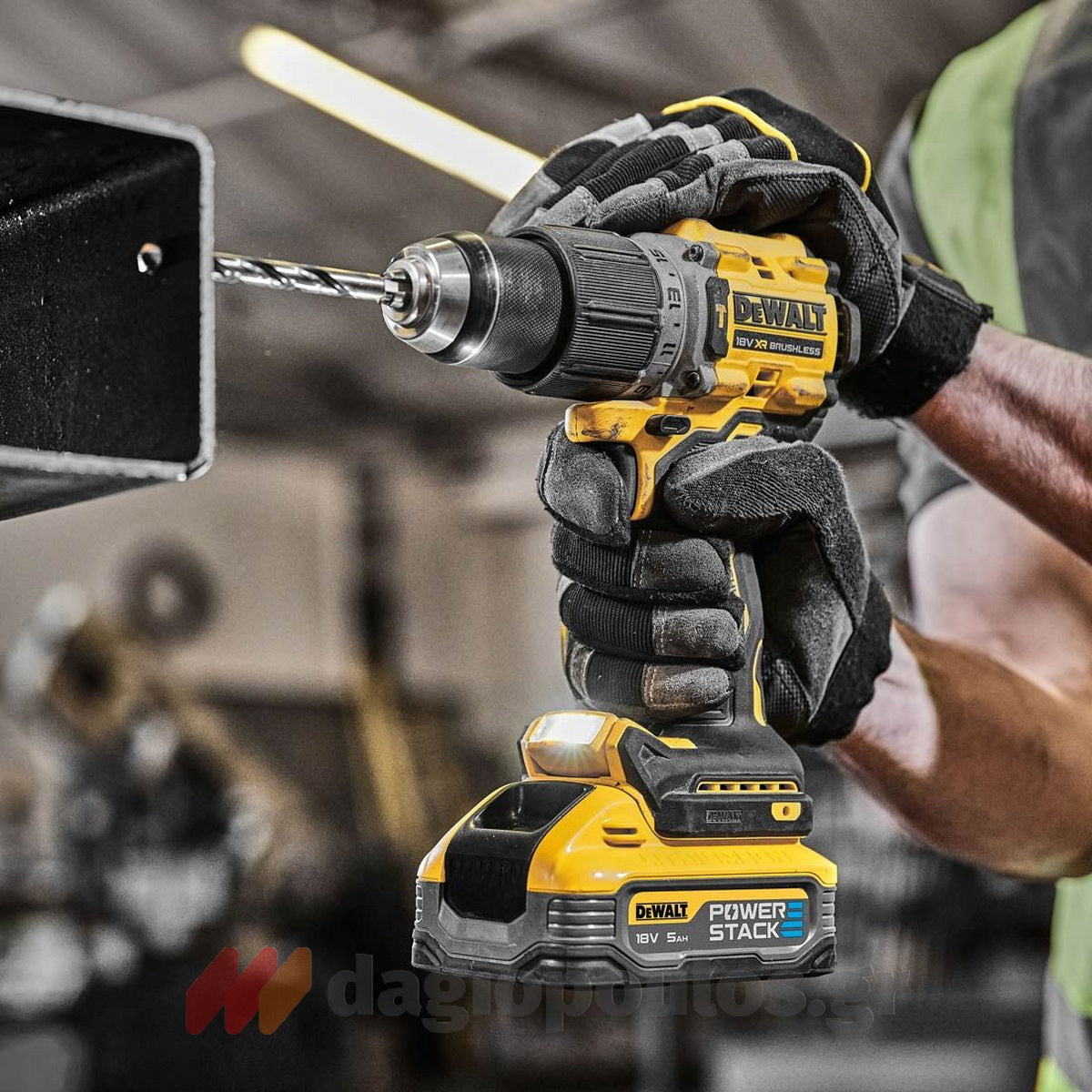 DeWalt DCK2050H2T-QW Brushless Συλλογή Κρουστικό Δραπανοκατσάβιδο & Παλμικό Κατσαβίδι 18V Li-Ion Με 2 Μπαταρίες 5.0Ah & Βαλίτσα T-Stak