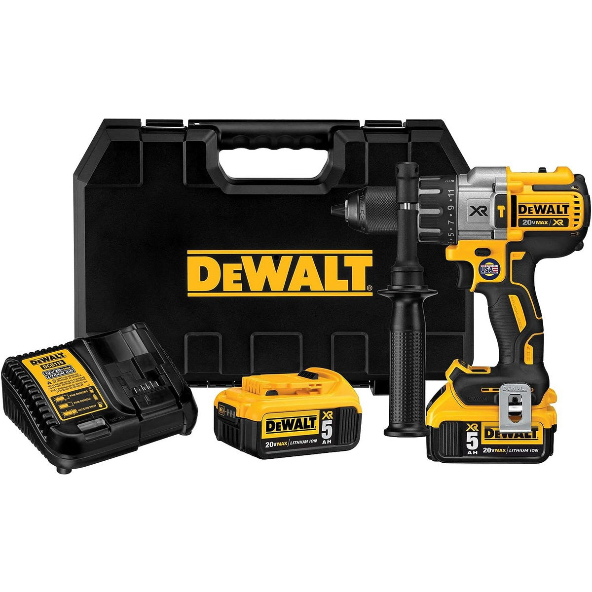 DeWalt DCD996P2 Brushless Κρουστικό Δραπανοκατσάβιδο Μπαταρίας 18V Li-Ion Με 2 Μπαταρίες 5.0Ah & Βαλίτσα T-Stak