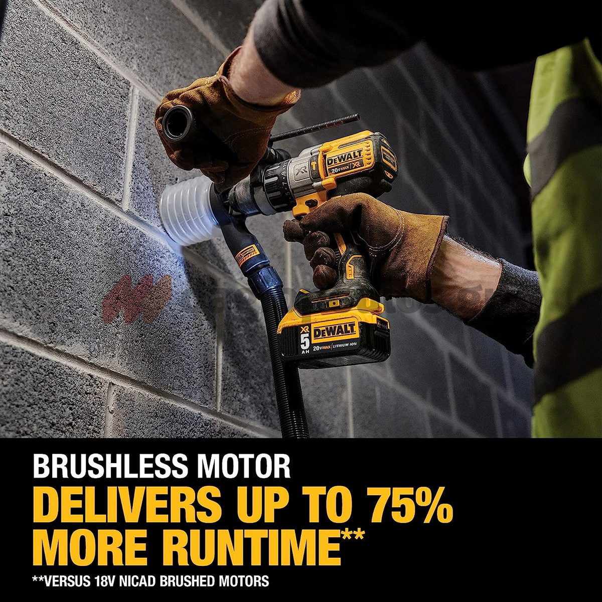 DeWalt DCD996Τ2 Brushless Κρουστικό Δραπανοκατσάβιδο Μπαταρίας 18V Li-Ion Με 2 Μπαταρίες 6.0Ah & Βαλίτσα T-Stak