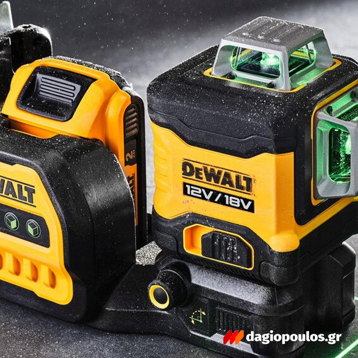 DeWalt DCE089D1G18-GB Αλφάδι Λέιζερ 3 x 360° 12V / 18V XR® Li-Ion Πολλαπλών Γραμμών Πράσινο Με Μπαταρία 2.0Ah - Βαλίτσα T-Stak