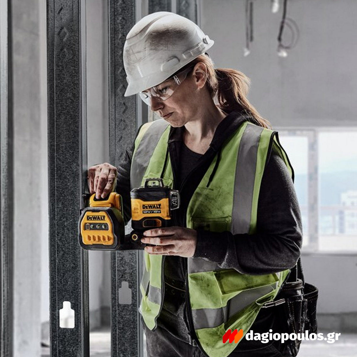 DeWalt DCE089D1G18-GB Αλφάδι Λέιζερ 3 x 360° 12V / 18V XR® Li-Ion Πολλαπλών Γραμμών Πράσινο Με Μπαταρία 2.0Ah - Βαλίτσα T-Stak