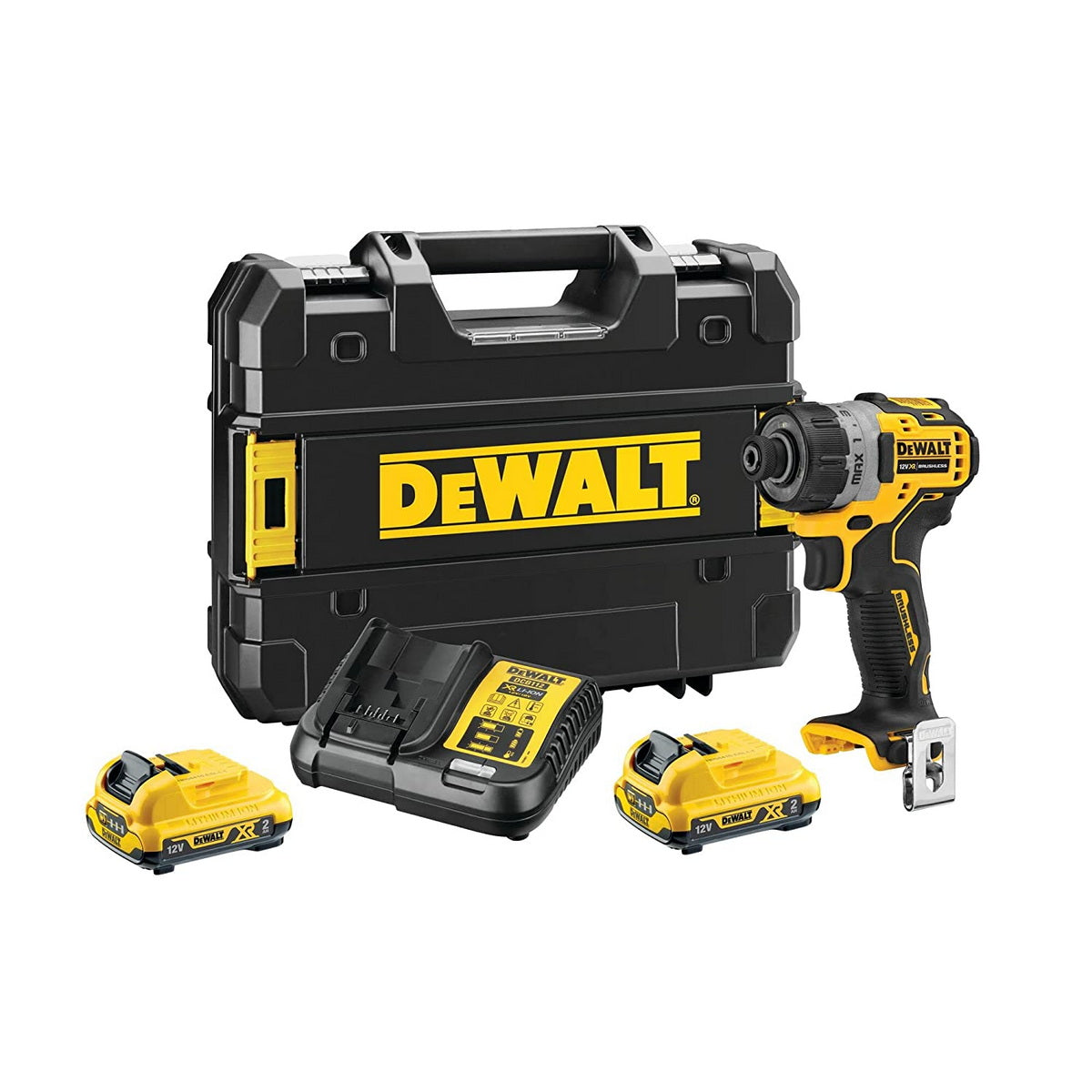 DeWalt DCF601D2-Q2 Brushless Κατσαβίδι Παλμικό Μπαταρίας 12V Li-Ion Με 2 Μπαταρίες 2.0Ah & Βαλίτσα