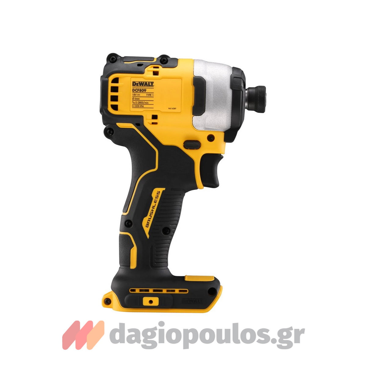 DeWalt DCF809L2T Brushless Παλμικό Κατσαβίδι Μπαταρίας 18V Li-Ion Με 2 Μπαταρίες 3.0Ah & Βαλίτσα T-Stak