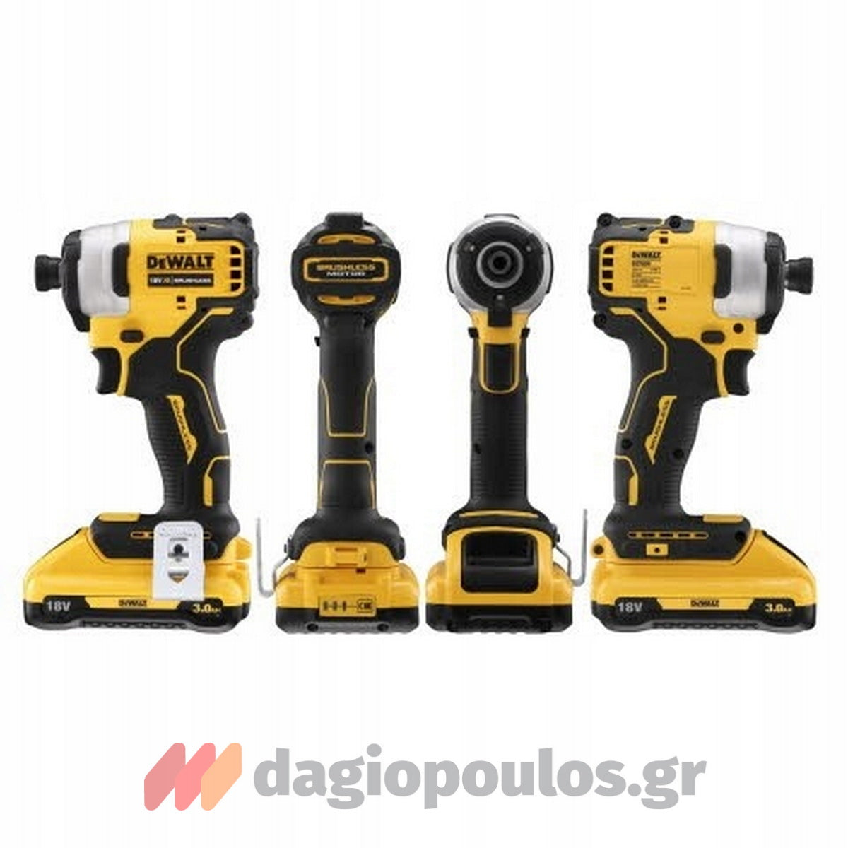 DeWalt DCF809L2T Brushless Παλμικό Κατσαβίδι Μπαταρίας 18V Li-Ion Με 2 Μπαταρίες 3.0Ah & Βαλίτσα T-Stak