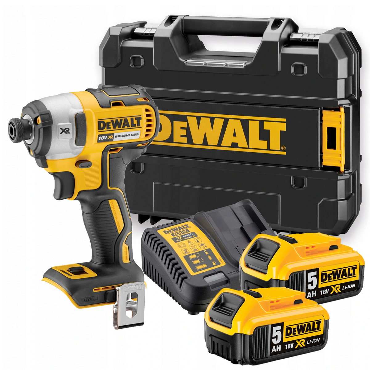 DeWalt DCF887P2 Brushless Παλμικό Κατσαβίδι Μπαταρίας 18V Li-Ion 1/4" 205Nm Με 2 Μπαταρίες 5.0Ah & Βαλίτσα T-Stak