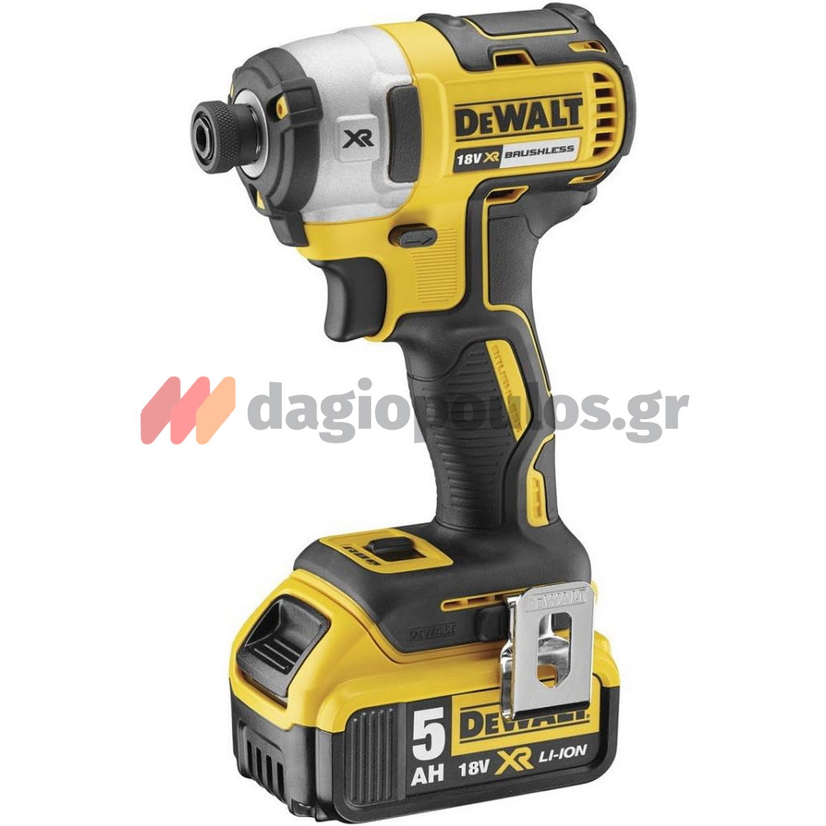 DeWalt DCF887P2 Brushless Παλμικό Κατσαβίδι Μπαταρίας 18V Li-Ion 1/4" 205Nm Με 2 Μπαταρίες 5.0Ah & Βαλίτσα T-Stak