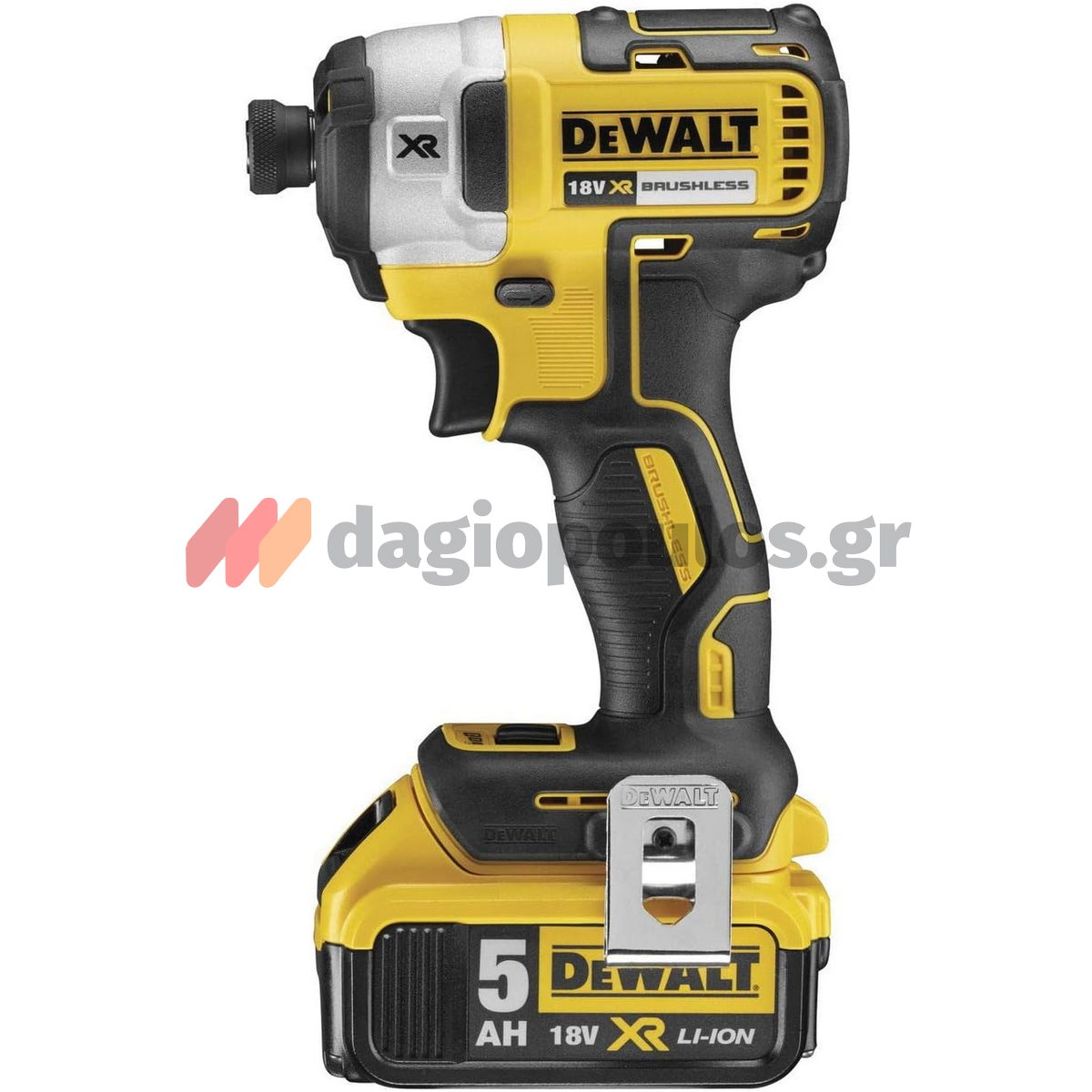 DeWalt DCF887P2 Brushless Παλμικό Κατσαβίδι Μπαταρίας 18V Li-Ion 1/4" 205Nm Με 2 Μπαταρίες 5.0Ah & Βαλίτσα T-Stak
