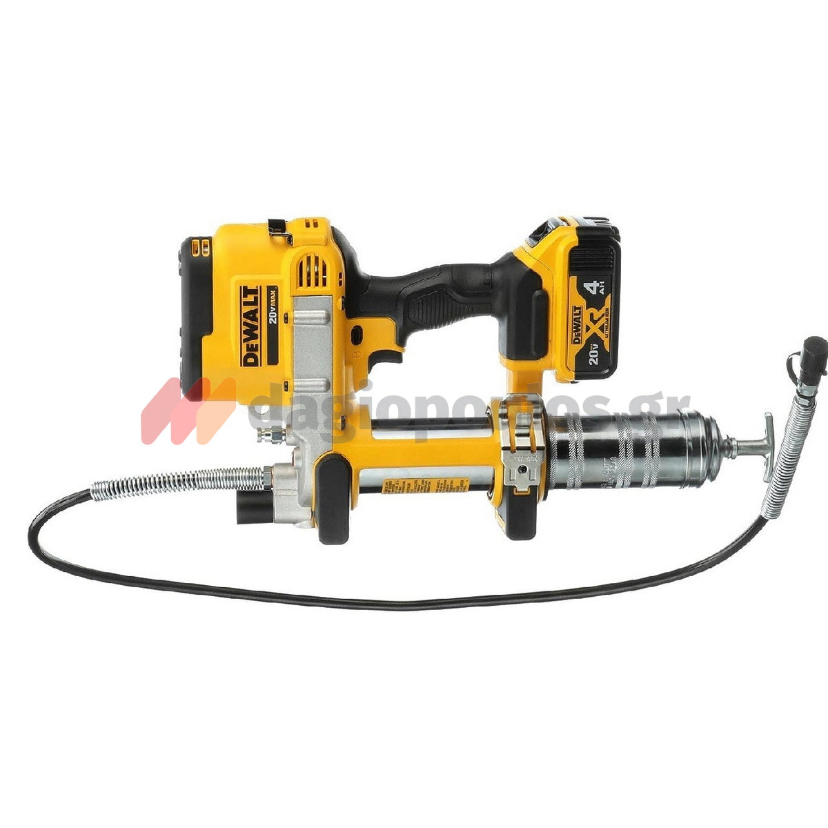 DeWalt DCGG571M1-GB Επαγγελματικός Γρασαδόρος Μπαταρίας 18V Li-Ion Με Μπαταρία 4.0 Ah - Βαλίτσα