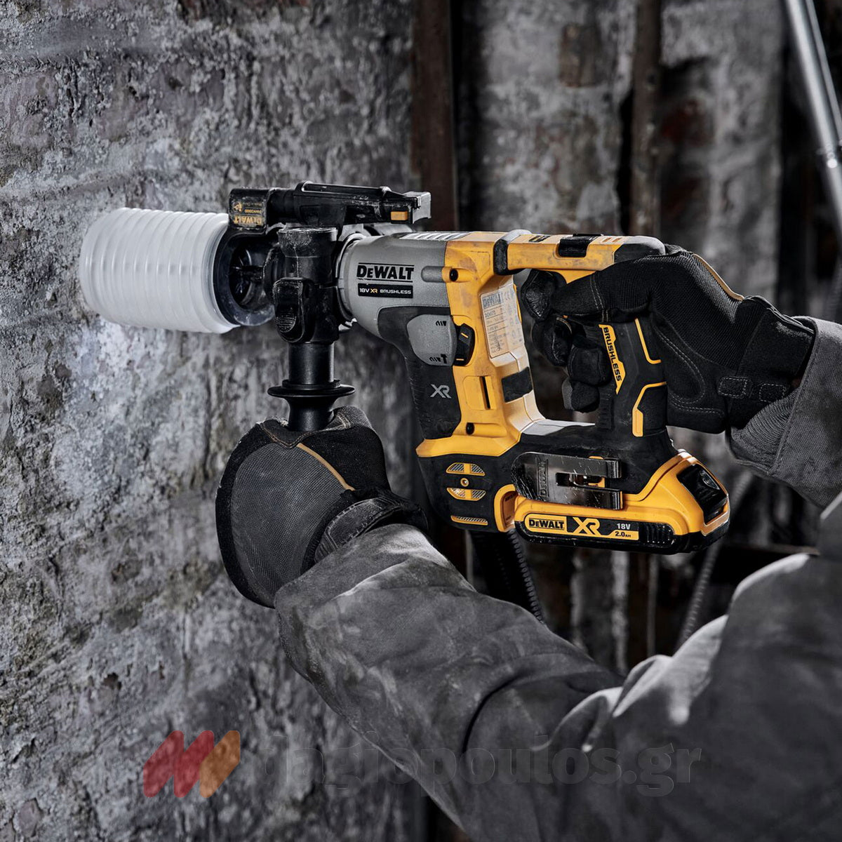 DeWalt DCH172E2T-QW SDS Plus Brushless Πνευματικό Περιστροφικό Σκαπτικό Πιστολέτο 18V Li-Ion 1.4J 1.8kgr Με 2 Μπατ.1.7Ah - Βαλίτσα T-Stak