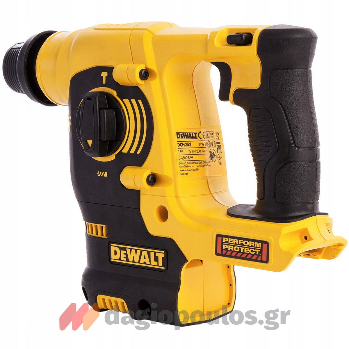 DeWalt DCH253M2 SDS Plus Σκαπτικό Περιστροφικό Πνευματικό Πιστολέτο 18V Li-Ion 2.1J Με 2 Μπαταρίες 4.0Ah & Βαλίτσα