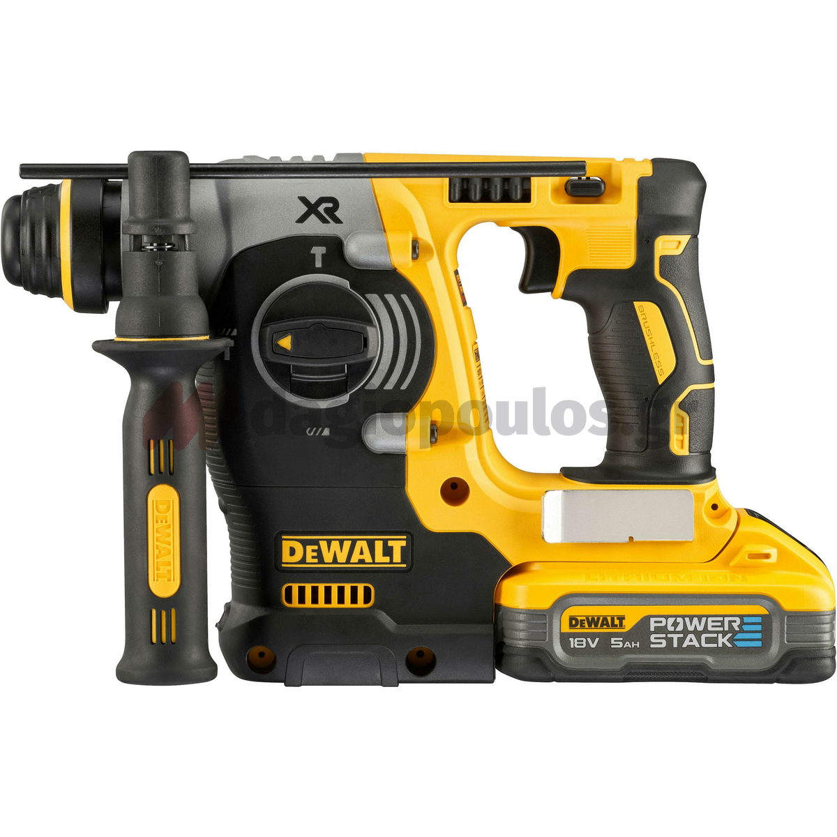 DeWalt DCH273H2T-QW SDS Plus Brushless Σκαπτικό Περιστροφικό Πνευματικό Πιστολέτο 18V Li-Ion Με 2 Μπαταρίες 5.0Ah Powerstack & Βαλίτσα T-Stak